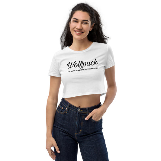 Wolfpack Crop top White (Eco Friendly)